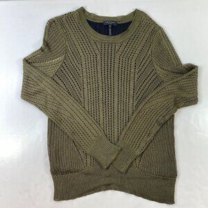 Rag & Bone Womens Olive Green Knit Sweater Size Medium